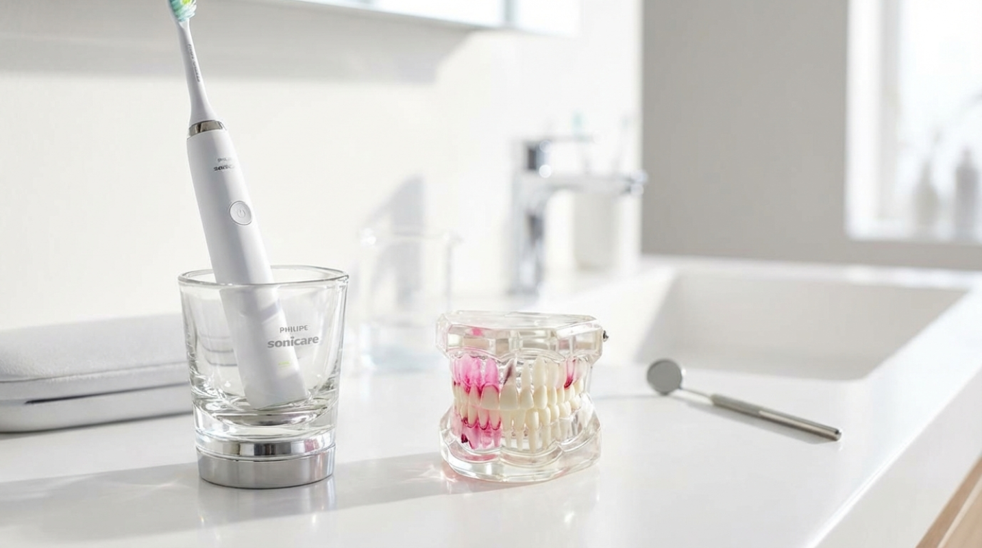 Philips Sonicare DiamondClean Electric Toothbrush Plaque Removal Test